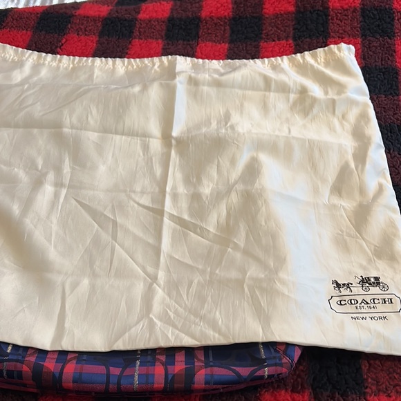 Coach Poppy Plaid Handbag - Picture 8 of 8